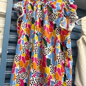 Colorful Abstract Print Shirt